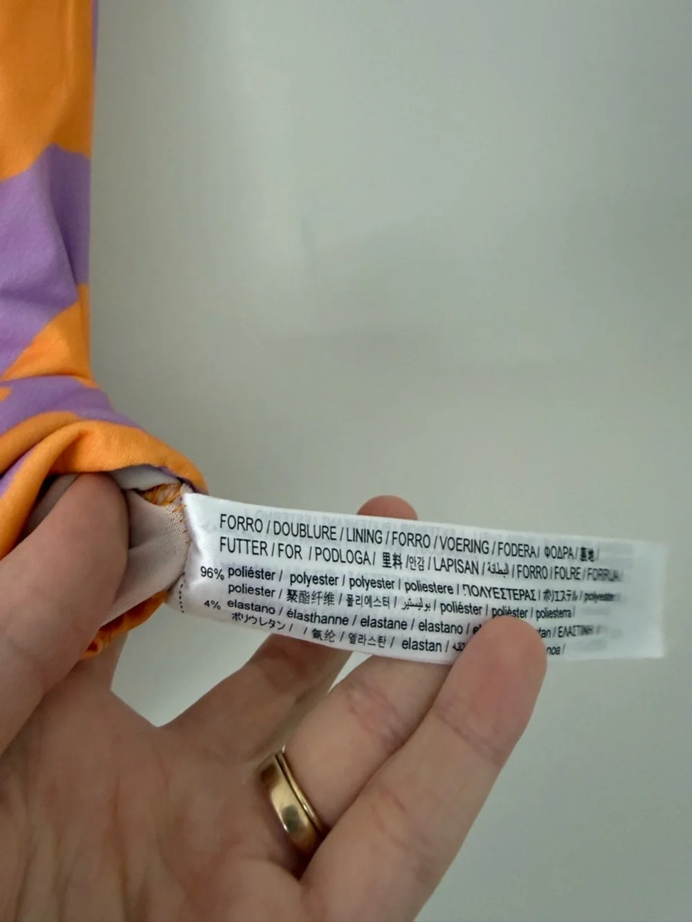 Bershka Purple and Orange Zebra Print Asymmetric Strappy Crop Top (size XS) - Picture 4 of 4